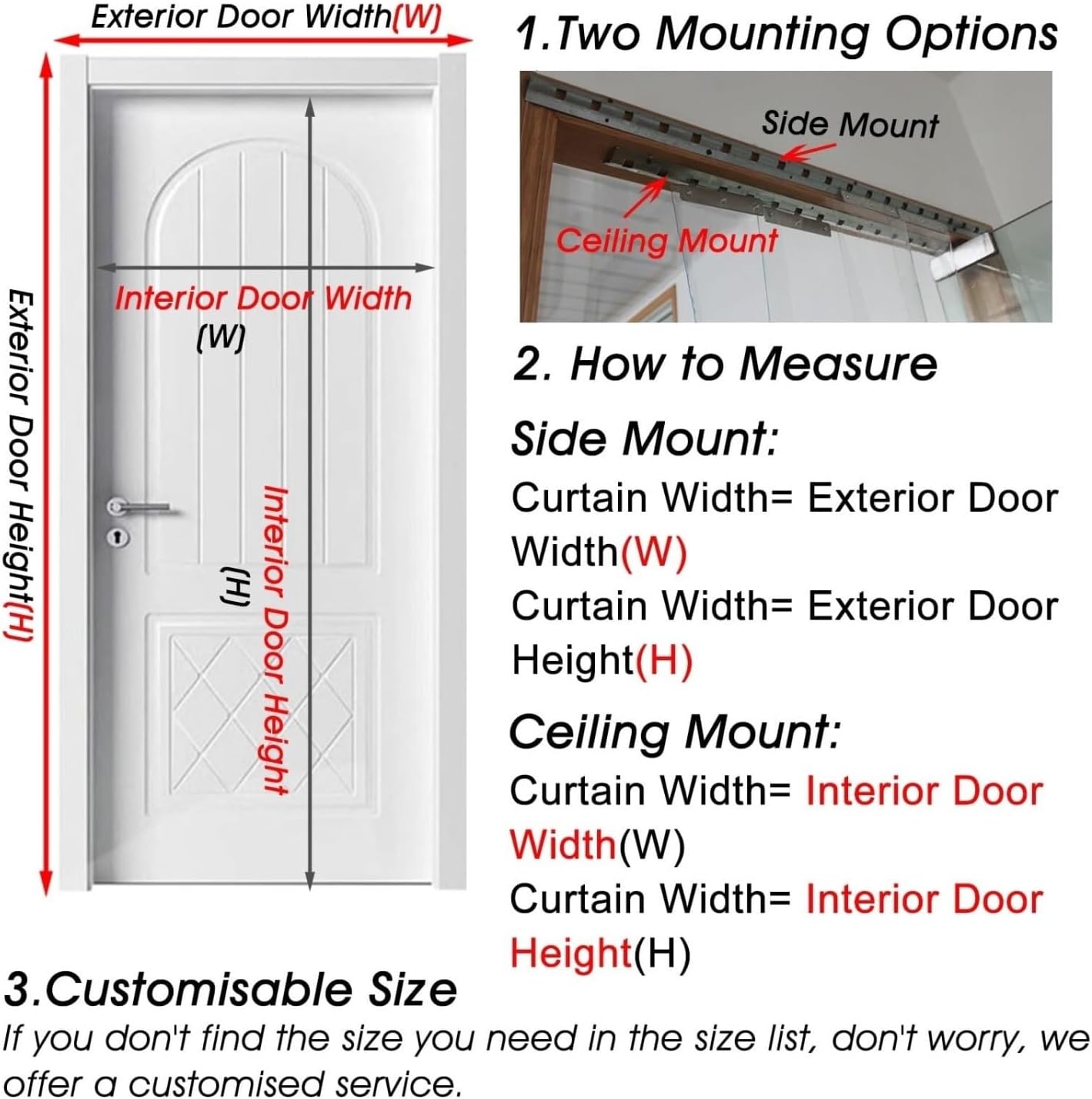 Plastic Vinyl Strip Door Curtain – Clear PVC Curtain for Commercial Industrial Entrance, Magnetic Closure Curtain Strip for Doorways of Pet Home, Warehouse(195x210cm/76x84in)