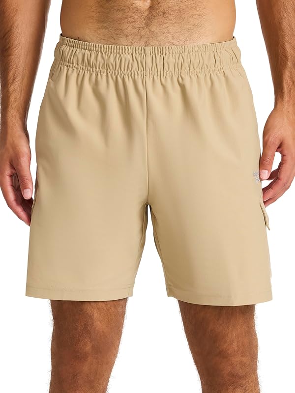 Reebok Men’s Off Court 7” Short, Lightweight Poly Fabric, Twill, Large by Reebok - Used condition - US$13.42