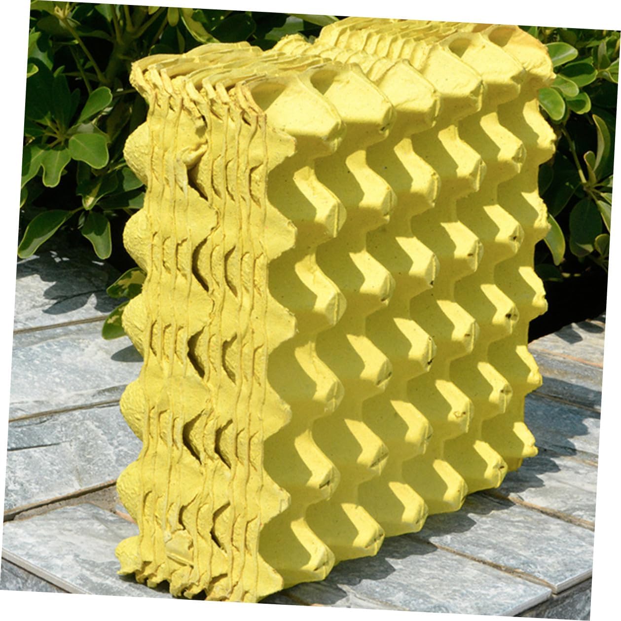 10pcs DIY 30-egg Paper Pulp Storage Trays Household Egg Holders Kitchen Egg Containers for Refrigerator Organizer