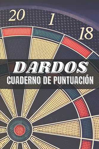 DARDOS Cuarderno de Puntuación libro de puntuación de dardos, con 100 páginas y formato (15,24 x 22,86 cm), juego de dardos 01 (301, 501 ..), juego