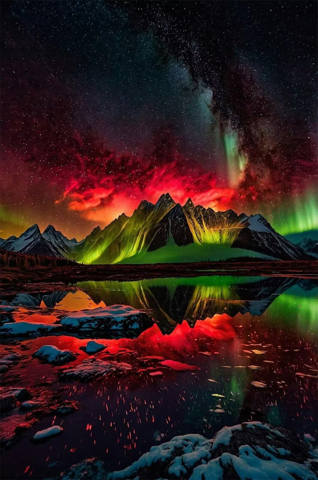 Puzzle 1200 Pezzi Paesaggio Aurora Puzzle per Adulti, Difficile e Sfidante con Poster Idea Regalo per Appassionati Puzzle Classici