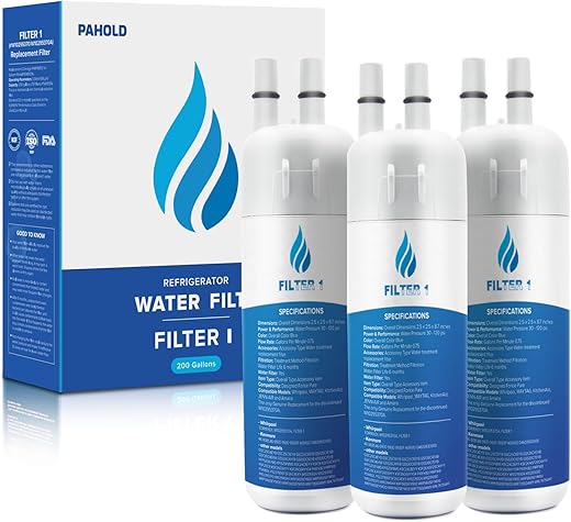 EDR1RXD1 Replacement for Whirlpool® EDR1RXD1, W10295370A, Everydrop®, WHR1RXD1, P8RFWB2L, P8WB2L, P4RFWB, 46-9930, 46-9081 (3 Pack)