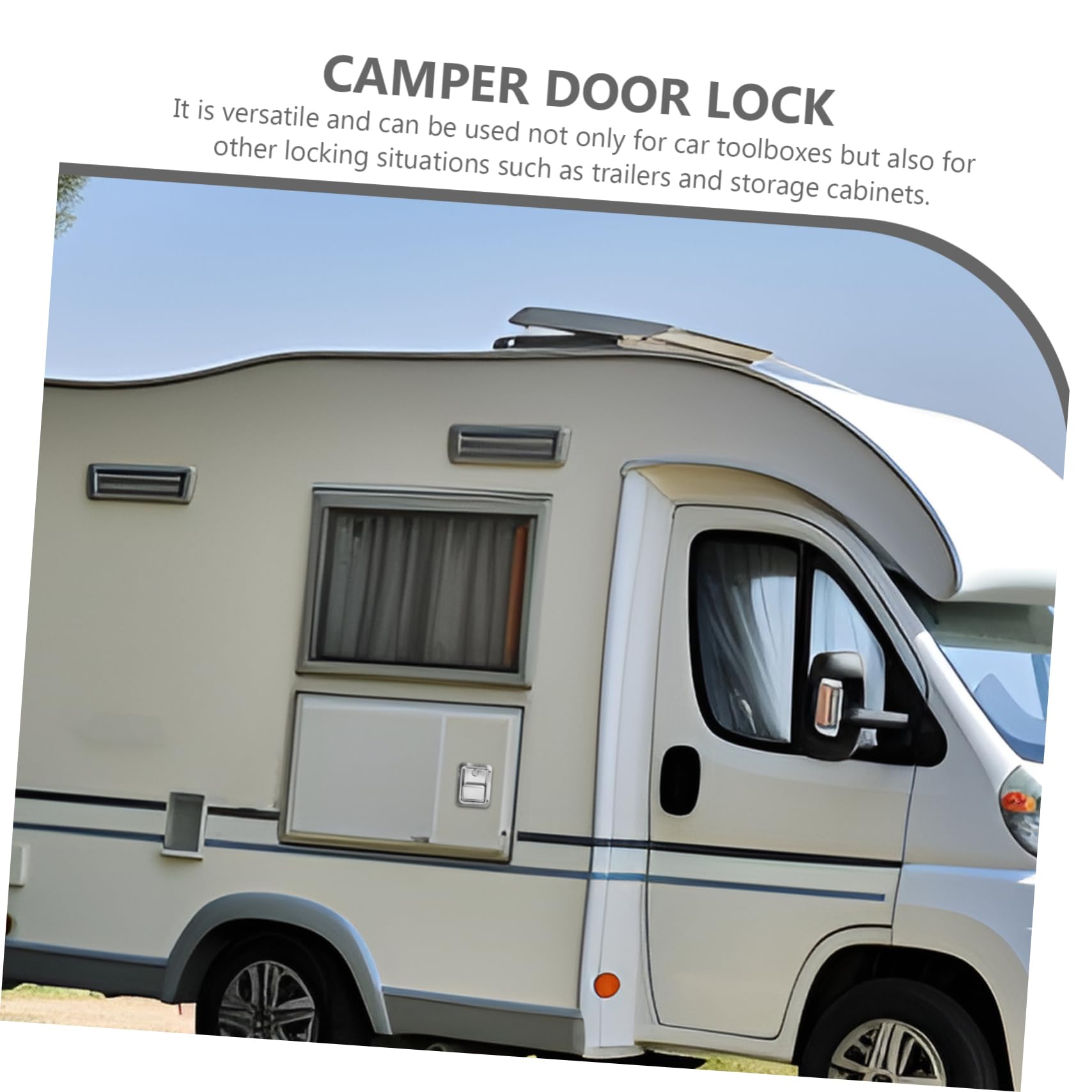 Cerradura De Puerta para Autocaravana De Acero Inoxidable Bloqueo De Panel para Caravana Cerradura para Caja De Herramientas Uso Camping