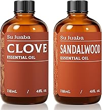 SU JUABA Clove Essential Oil and Sandalwood Essential Oil - 4 Fl Oz