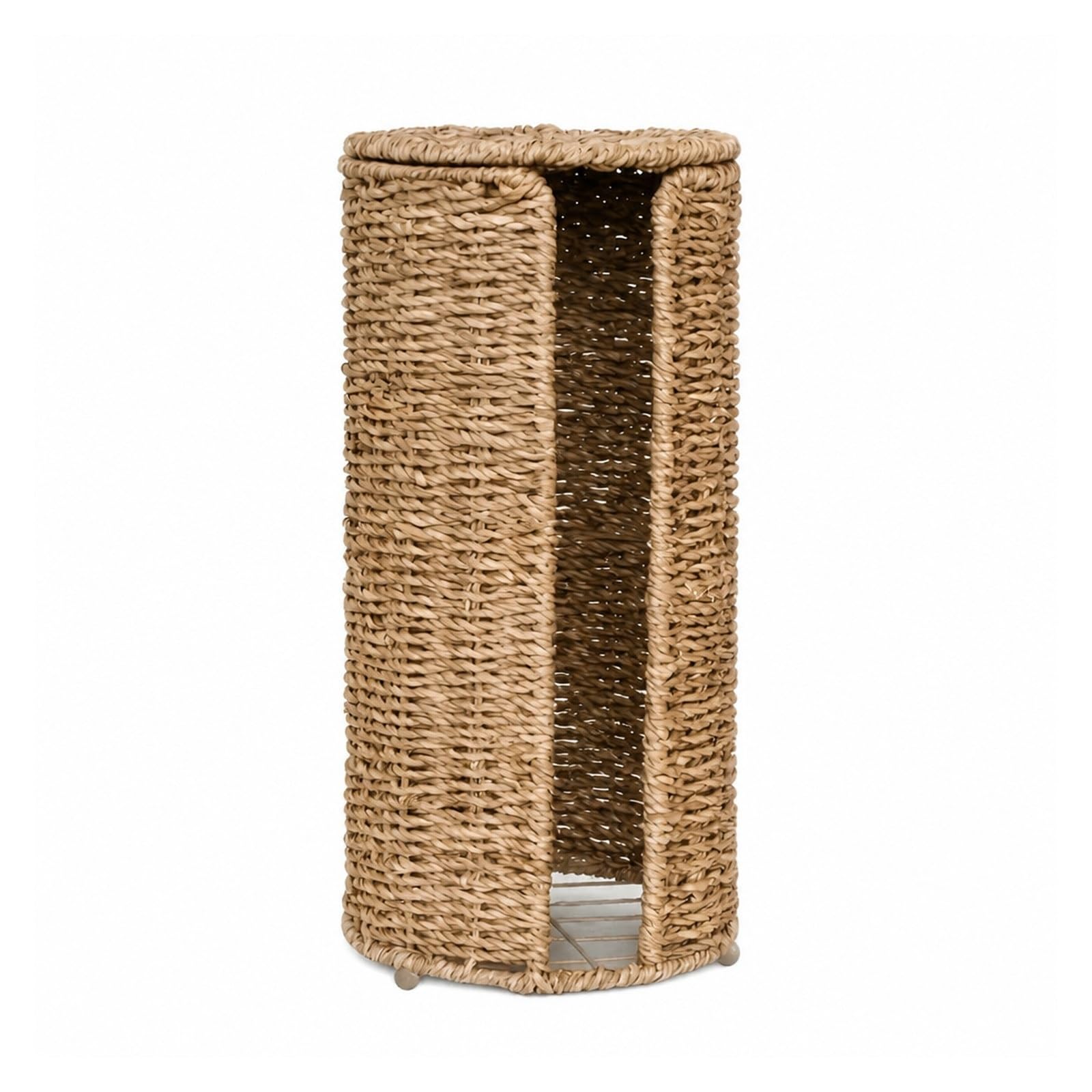 Toilet Roll Holder, Iron Toilet Paper Holder With Storage Basket,for Bathroom