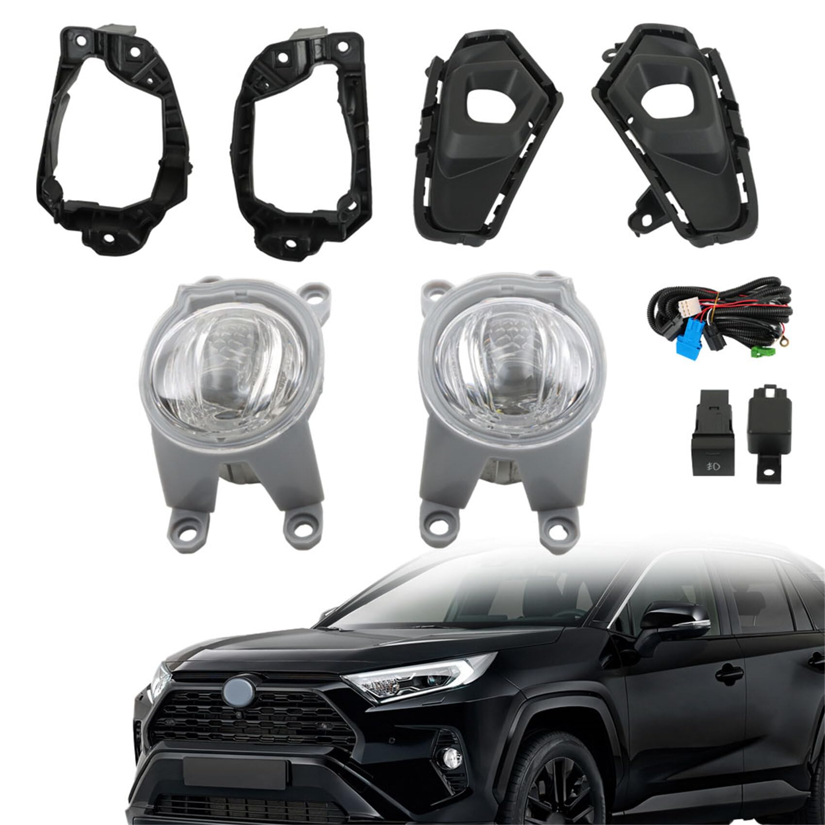 Amazon.com: Left Driver and Right Passenger Sides Pair Fog Lights ...