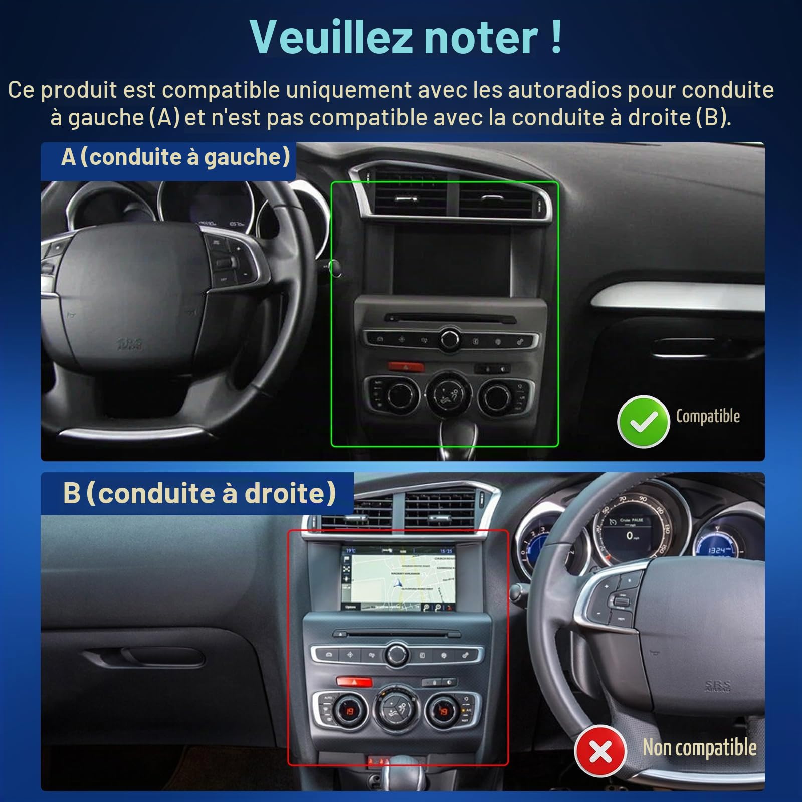 4G+64G Autoradio pour Citroen C4 C4L DS4 2013-2017
