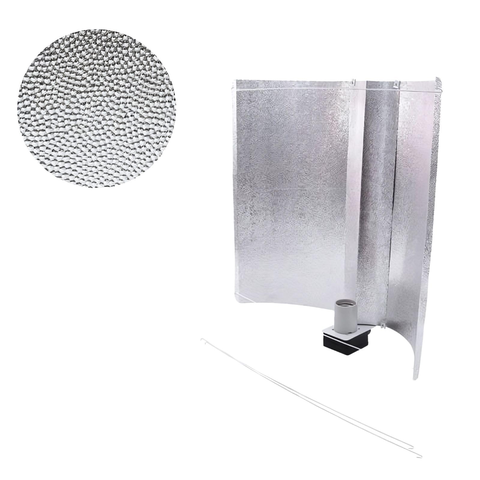 Weedness XL Riflettore Lampada 55x60 cm con E40 Attacco per NDL & MHL Illuminazione - Lampada Piante Crescita Interna Lampada Vapori di Sodio