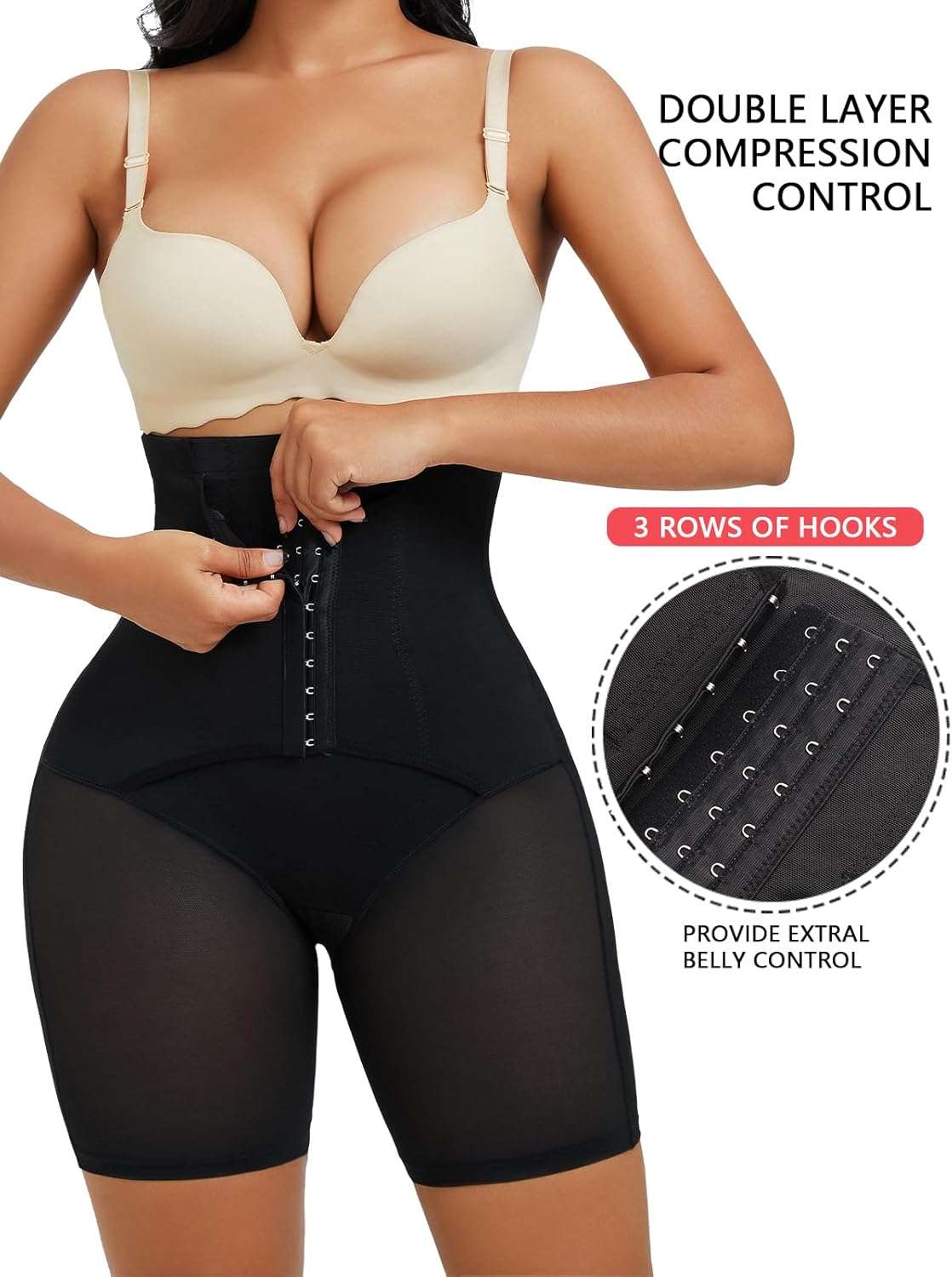 Shapewear for Women High Waisted Tummy Control Shorts Faja Body Shaper Thigh Slimmer Butt Lifting Panties - Image 5