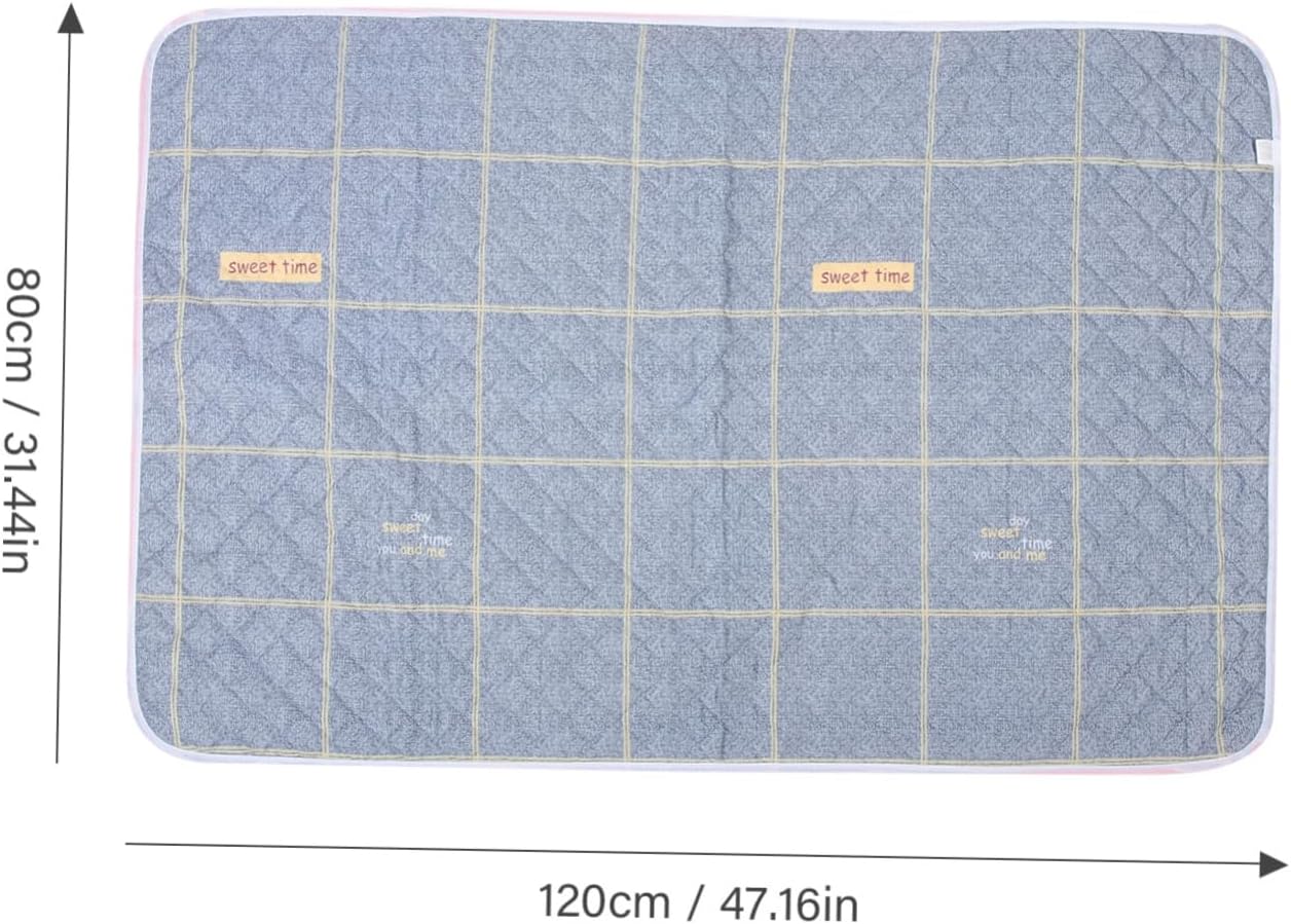 COLLBATH Waterproof Incontinence Bed Pad for Adults – Washable and Reusable 34 x 36 Bed Wetting Protection Pad Super Absorbent Leakproof for Elderly and Patients Random Color