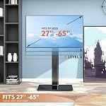 Universal TV Stand with Mount 80 Degree Swivel Height Adjustable and Tilt Function for 27 to 65 inch LCD, LED OLED TVs,HT1002B