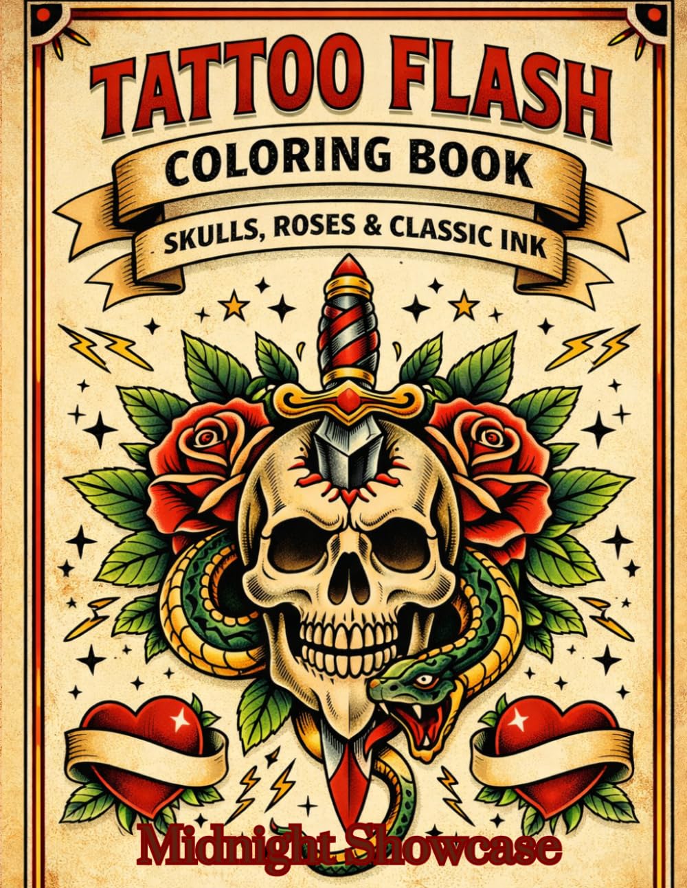 Tattoo Flash Coloring Book