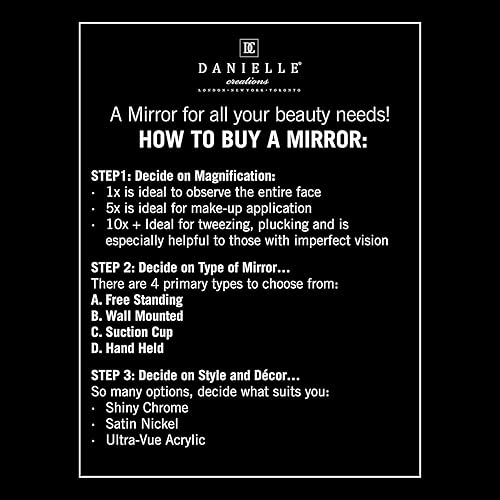 Miniatura 3 de DANIELLE Espejo LED Hollywood redondo, atenuador táctil, imagen verdadera, color blanco