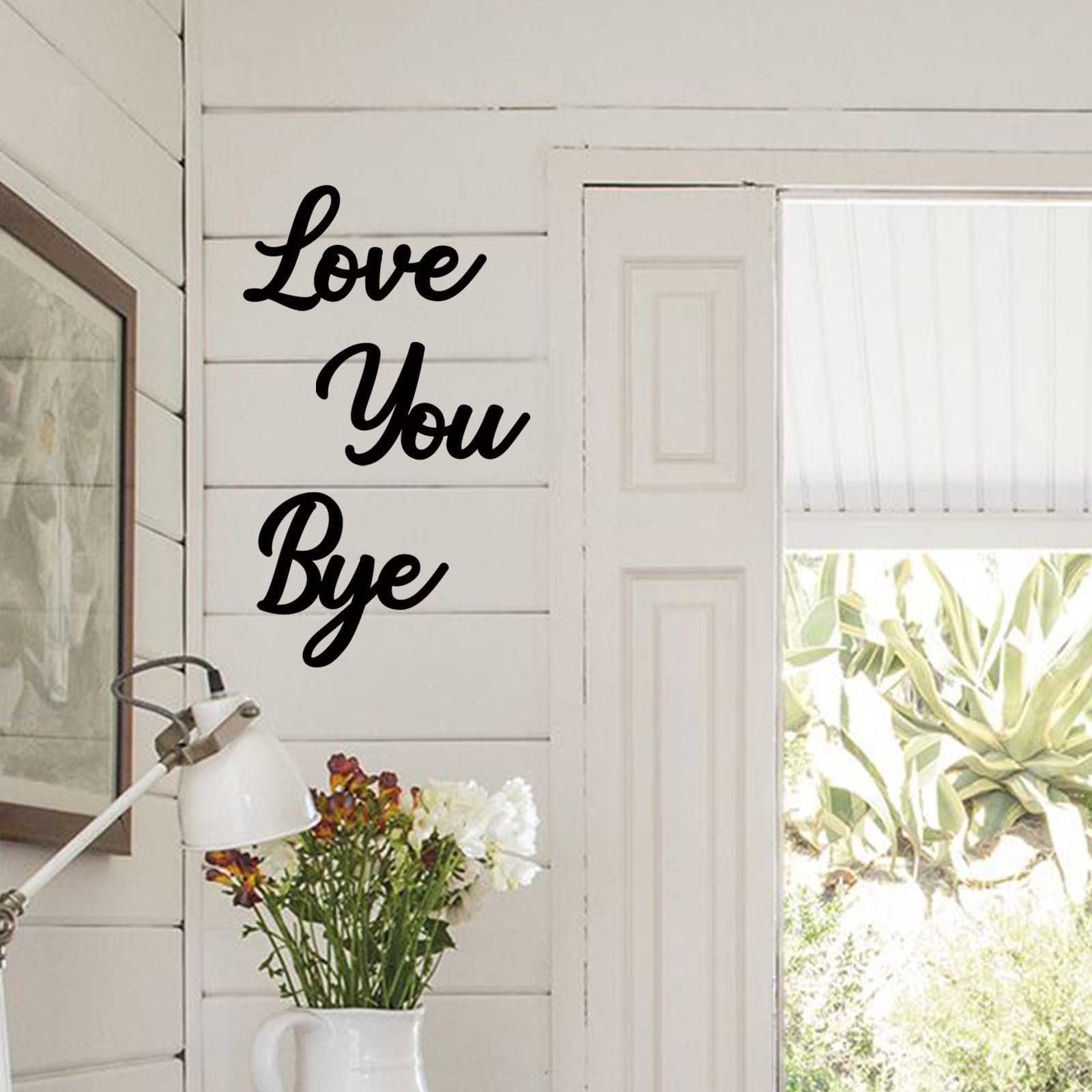 Amazon.com: AHYS Love You Bye Metal Signs Rustic Love Signs for