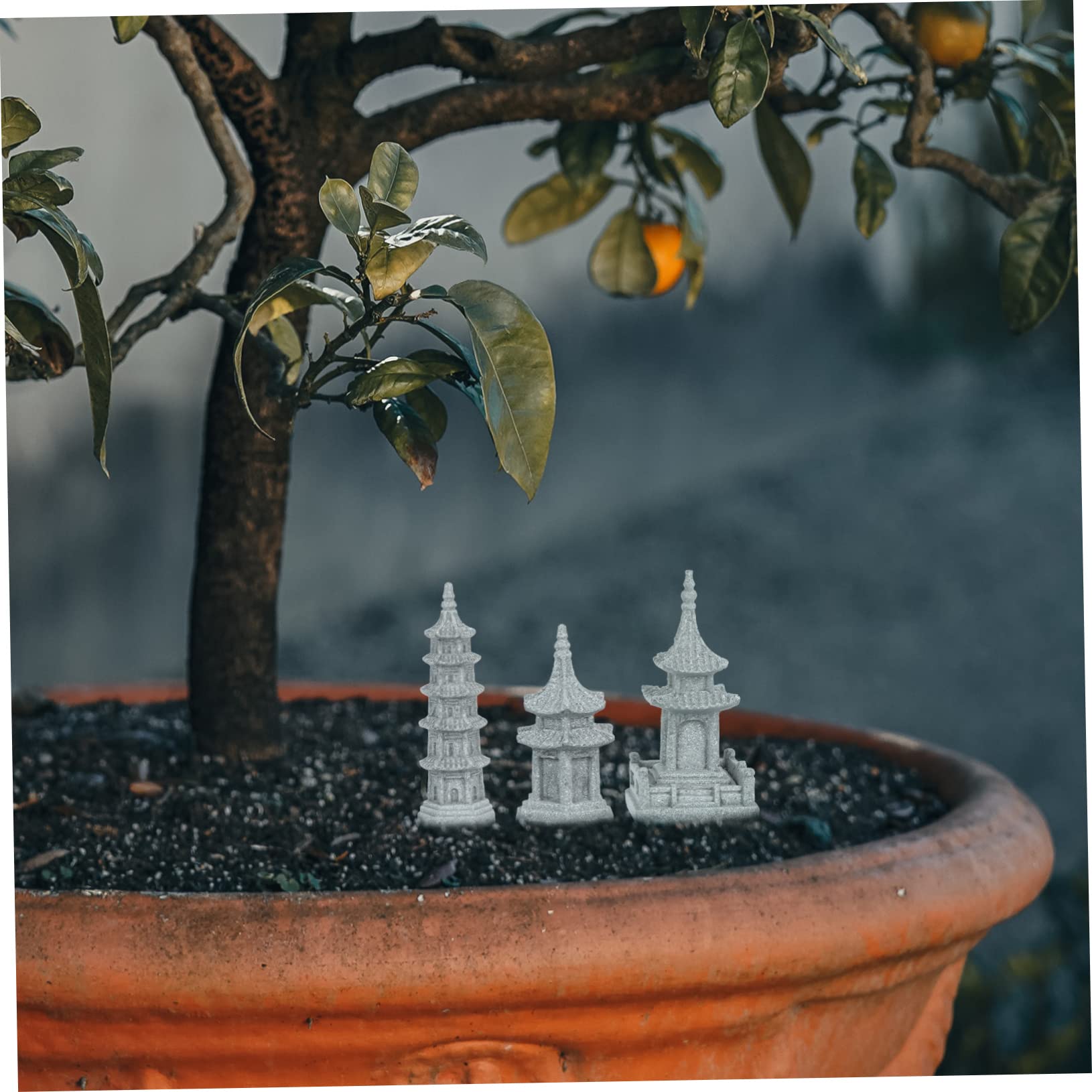 TOYANDONA 3 Set Miniatura per Decorazioni per Paesaggio con Padiglione Simulato Bonsai per Decorare Casa E Ufficio 3 Pezzi * 3