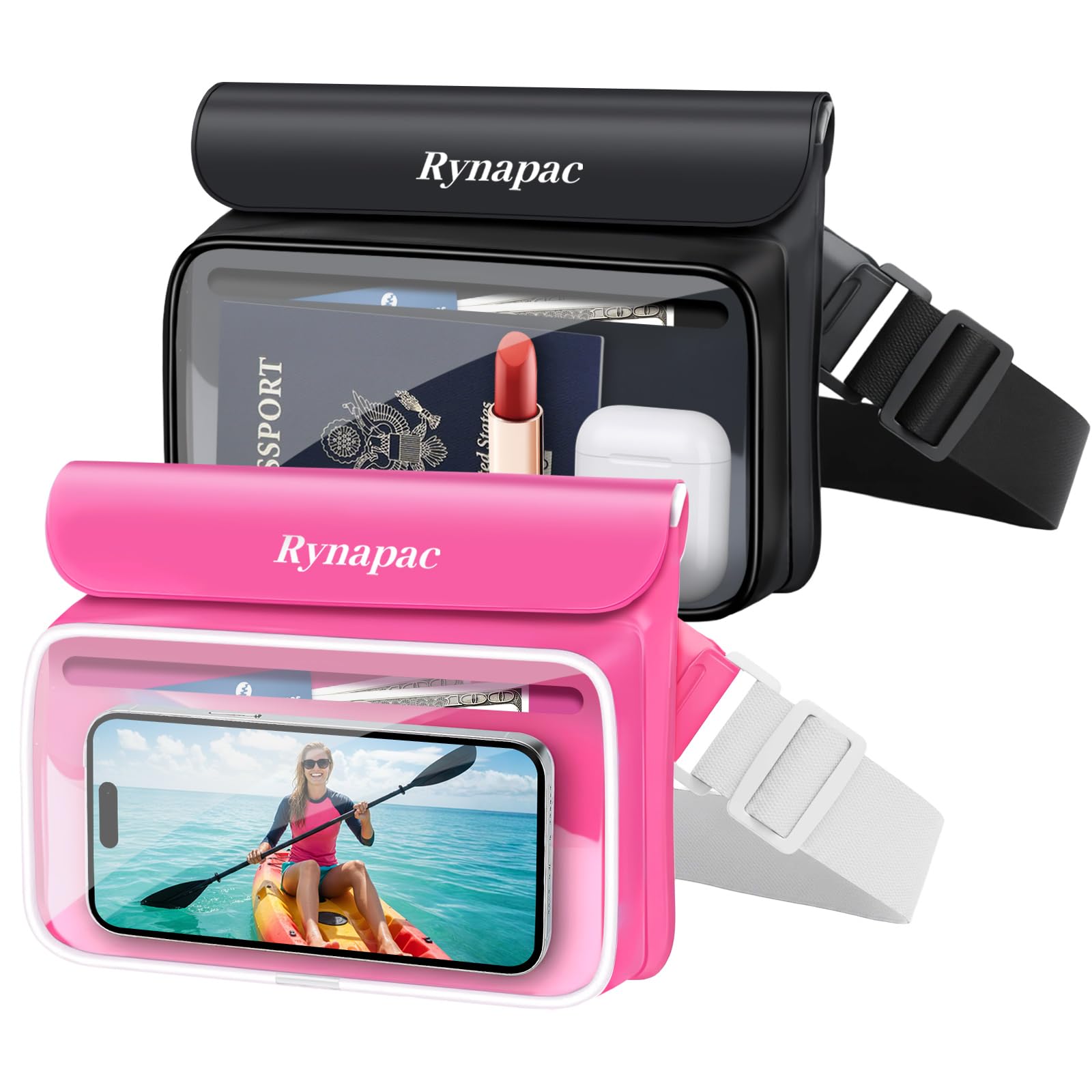Rynapac IPX8 Waterproof Fanny Pack 2-Pack