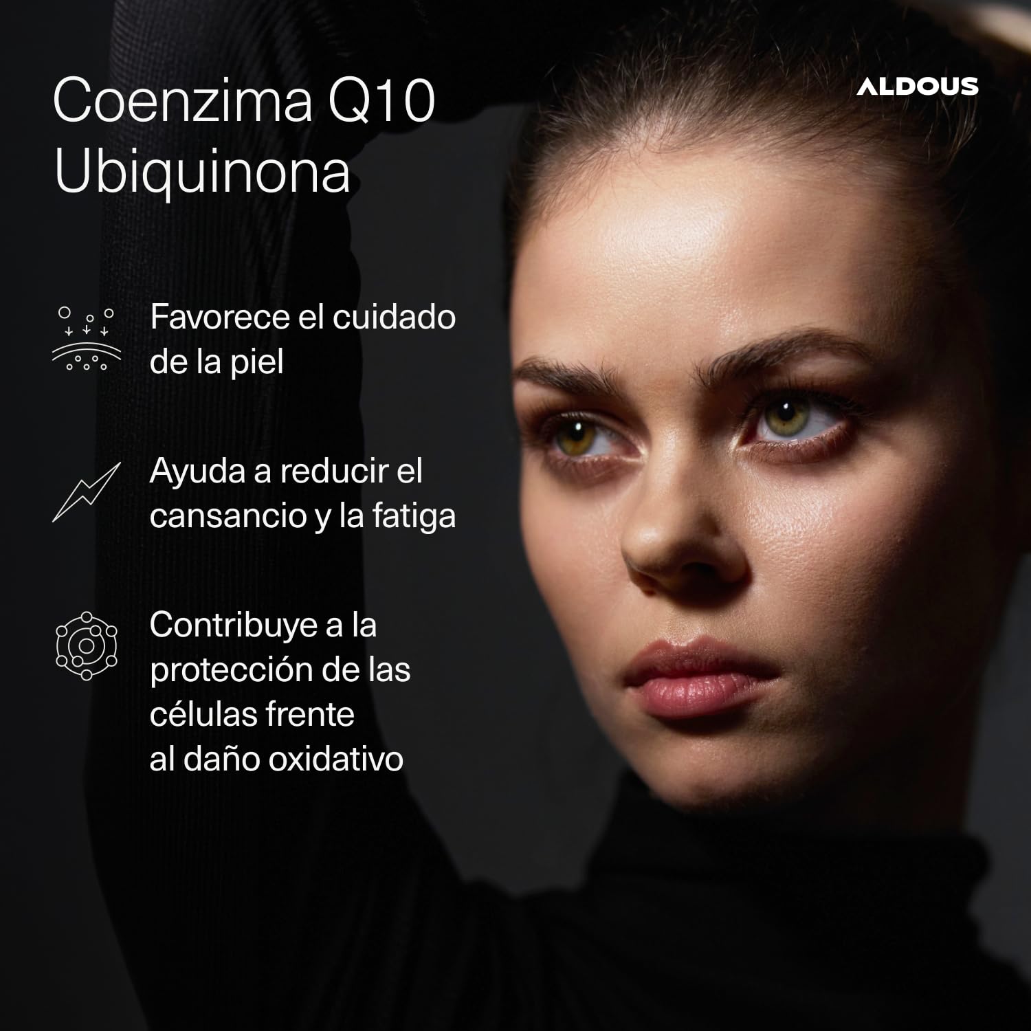 Coenzima Q10 200mg Vegana - Para +4 meses - Q10 Coenzima Ubiquinona - Coq10 Fermentada Naturalmente - Energía Celular y Reducción del Cansancio - Antioxidante, Antiedad - Aldous