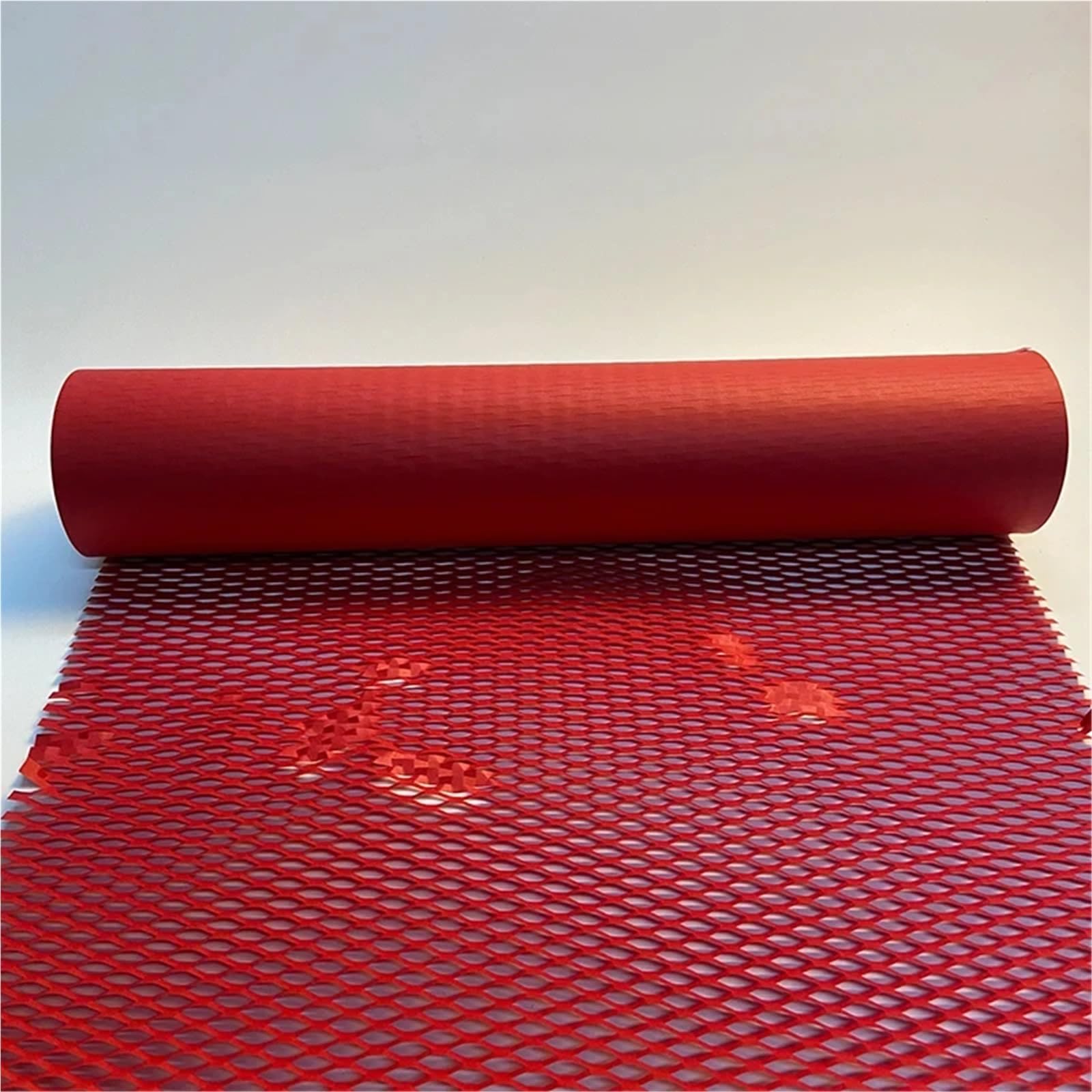 Rolka papieru opakowaniowego o strukturze plastra miodu, wielokolorowa, w wielu rozmiarach(50cmx10m Red)