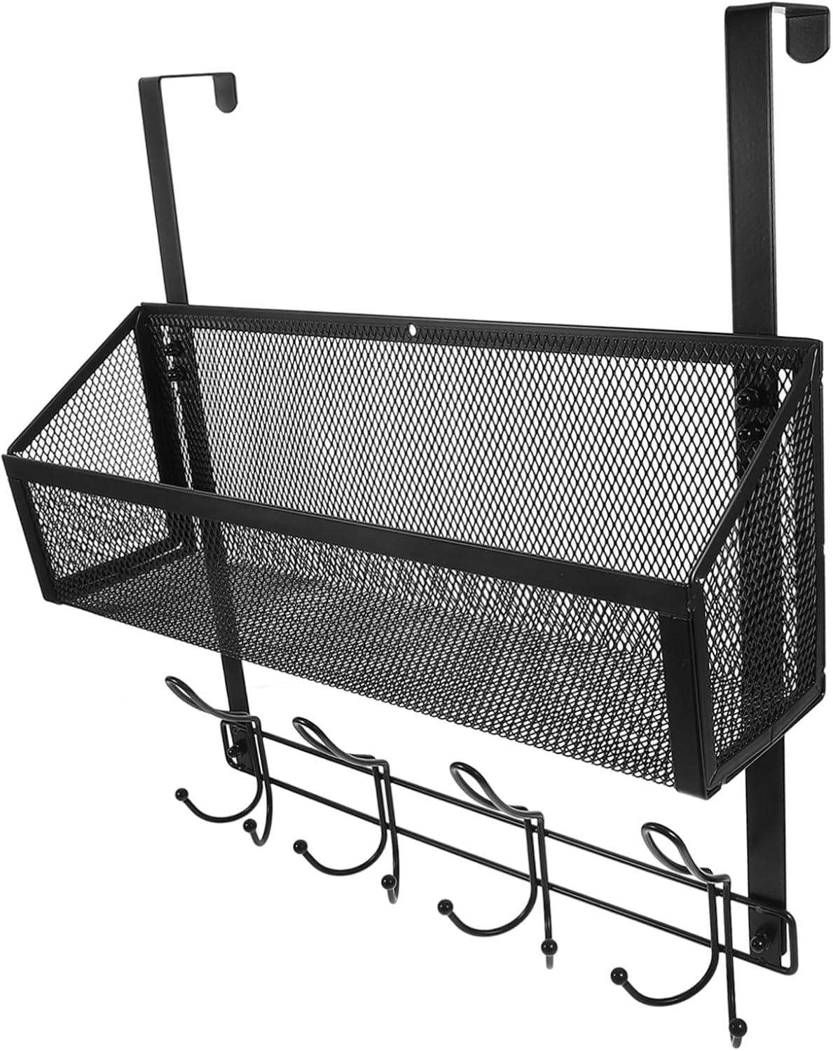 PRETYZOOM Door Hanging Basket Space Efficient Storage Rack for Kitchen Bedroom Bathroom Modern and Stylish Organizer