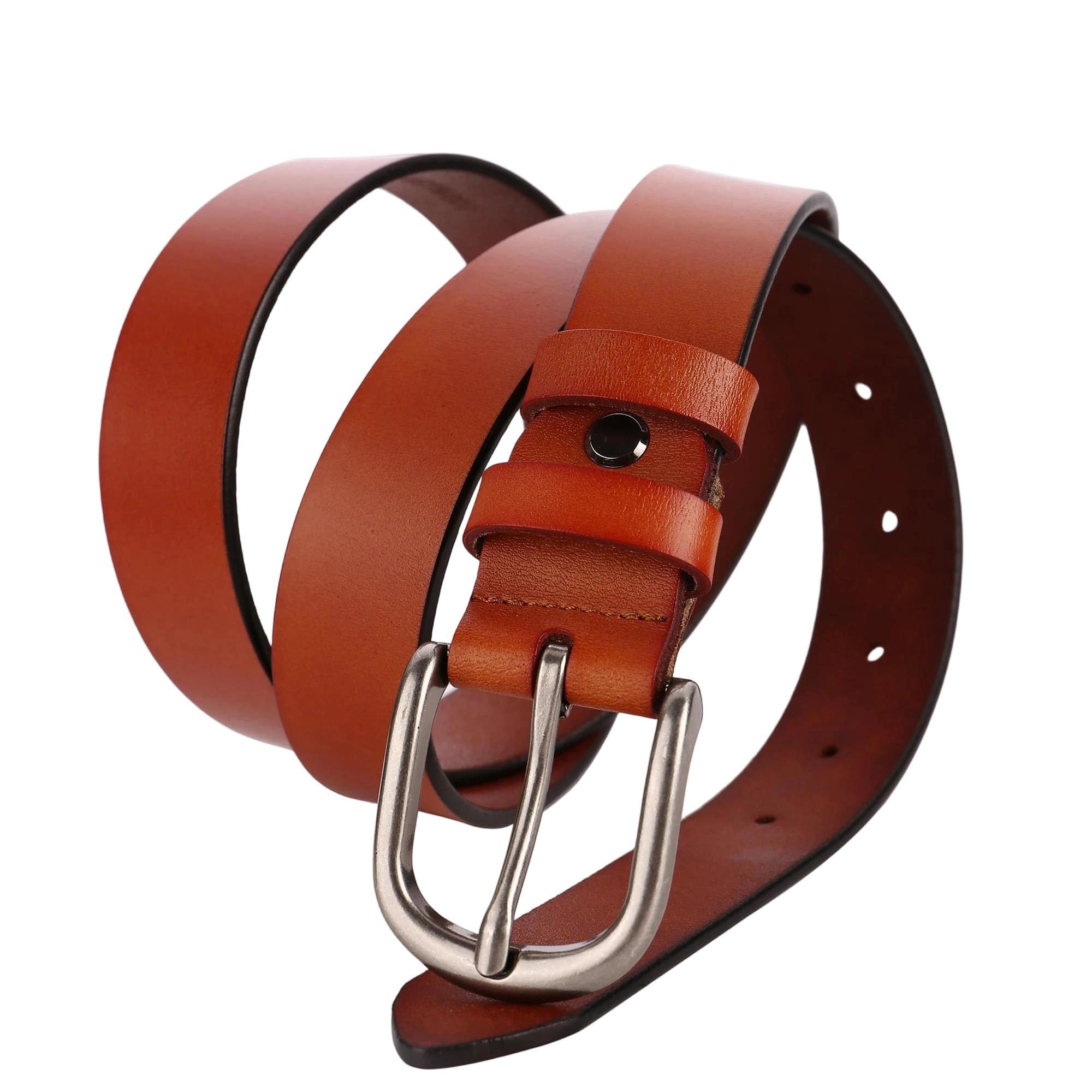 Cinturón de cuero para mujer, casual, para pantalones vaqueros, con hebilla de alfiler, cinturón de ropa