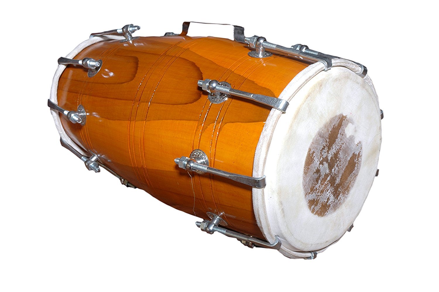 Wood Dholak Indian Folk Musical Instrument Drum Nuts N Bolt