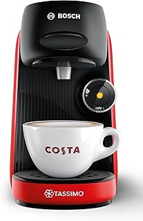 Tassimo by Bosch Finesse Friendly Pod Coffee Machine in Red TAS163EGB with INTELLIBREW and IntensityBoost, Compatible with…