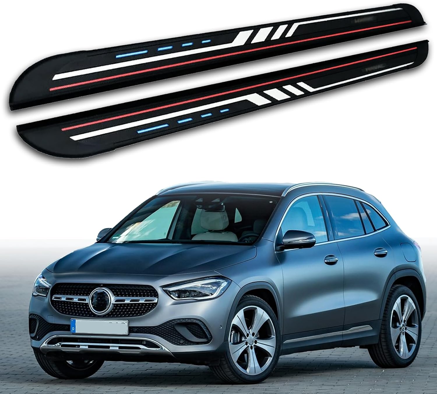 LLKLDPTY Side Steps Running Boards for Mercedes‑Benz GLA H247 (2020–2024) Pair