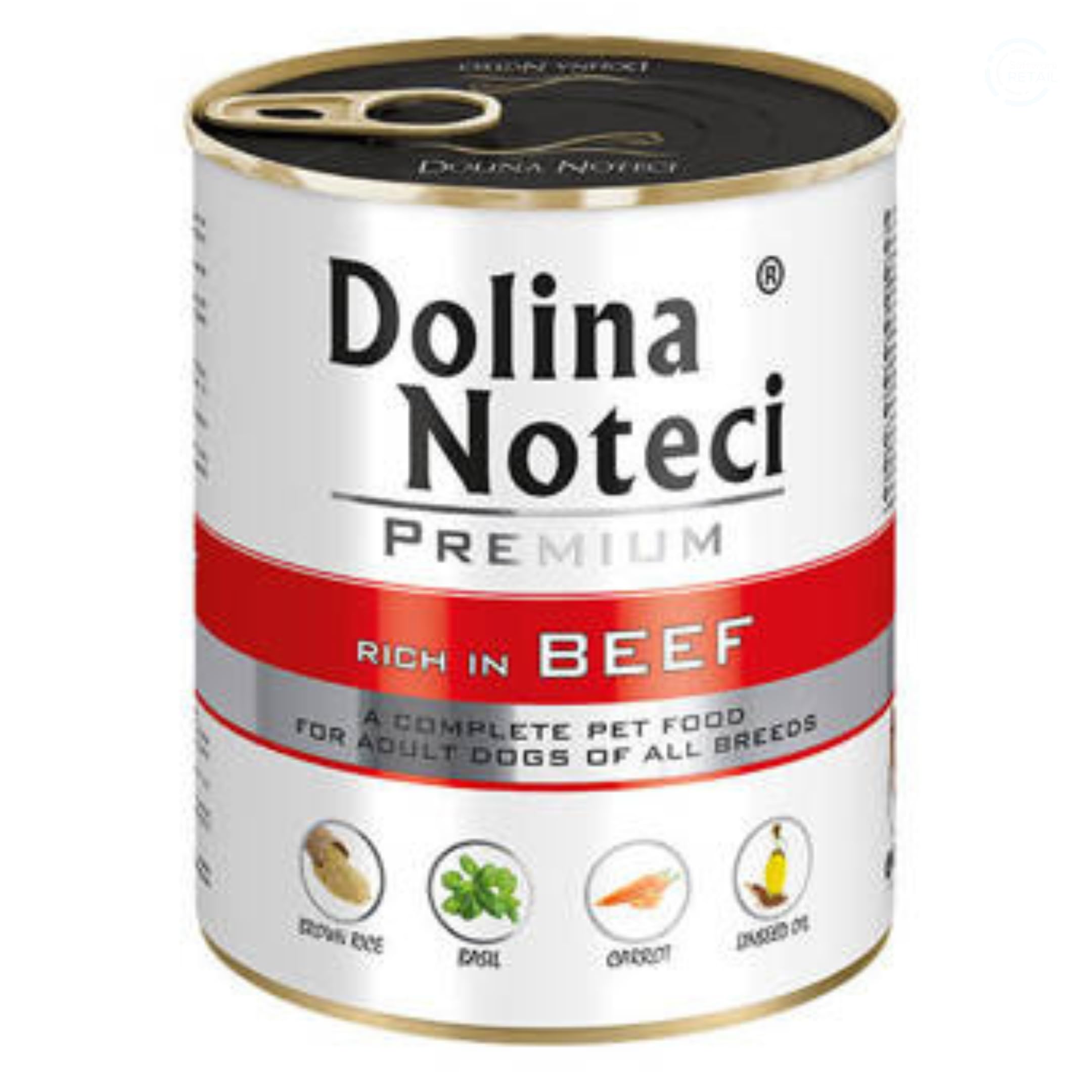 Dolina Noteci Premium Adult Wet Dog Food Mixed Variety Pack, Complete Dog Food, Gluten-Free (6x800g)