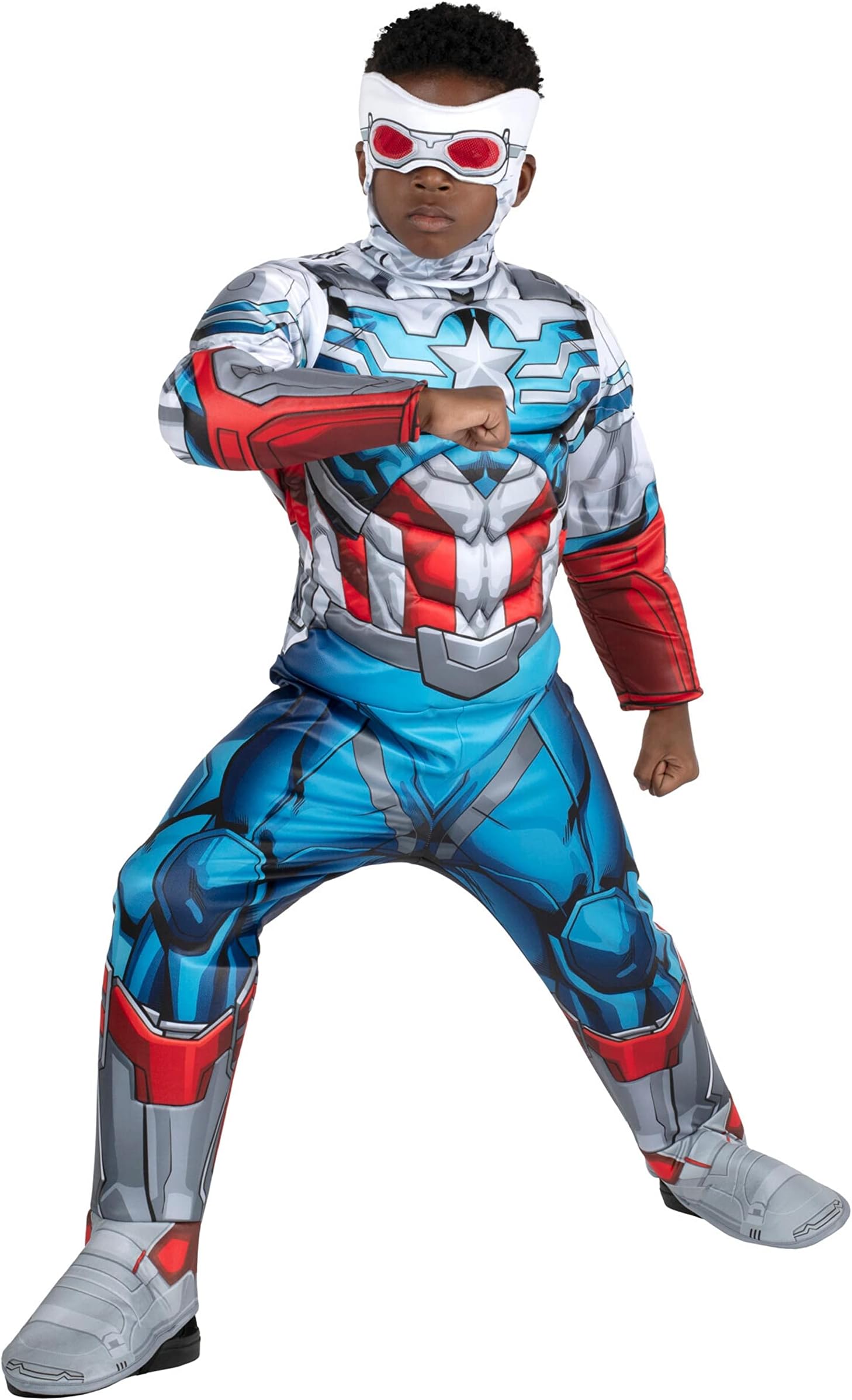 Captain America Sam Wilson (New Falcon) Muscle Suit for Kids