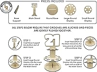 Vista 7 de Lumber Reveal USA Mini Liquor Bottle Cake Display Shelf for 21st Birthday or Other Ages Hand Assembled and Laser Cut Happy Birthday and 21 Mini