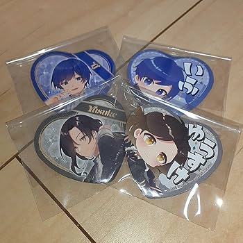 Amazon.co.jp: いれいす まろにき いふ悠佑 ハート型缶バッジ : おもちゃ