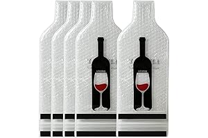 5 Pack Reusable Unbreakable Airline Approved Wine Bags for Travel