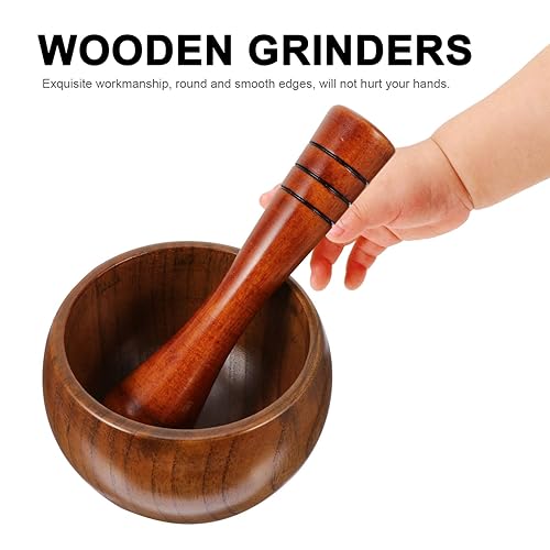 Miniatura 5 de DOITOOL 1 juego de triturador de ajo Galik especias madera