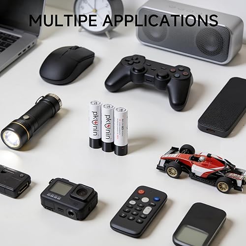 Miniatura 6 de PKUNIN Pilas AA de 1.5 V alcalinas doble A, paquete de 12 pilas alcalinas LR6 de larga duración AA para dispositivos domésticos y de oficina, 10