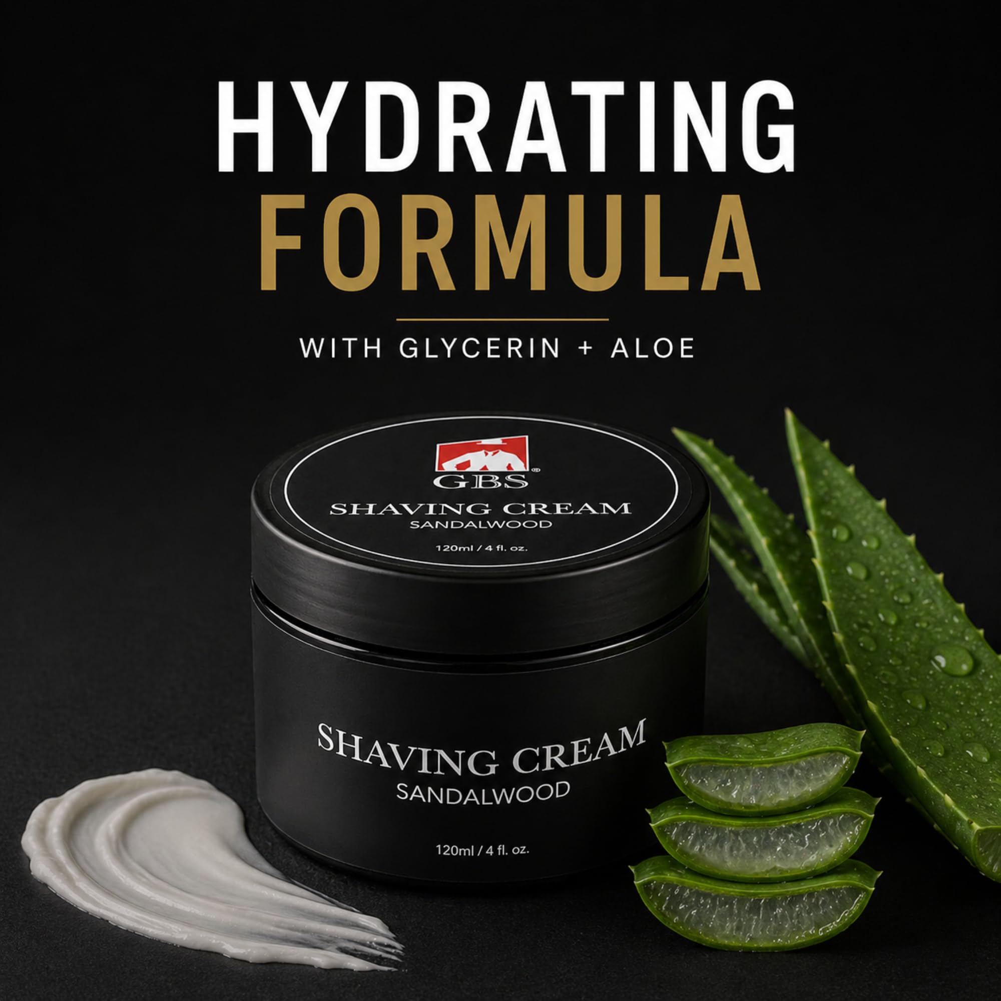 G.B.S Crema da barba al sandalo per pelli sensibili. Idrata e nutre per una rasatura rasata. Protegge la pelle da tagli, urti, arrossamenti e irritazioni. Confezione da 1 pezzo