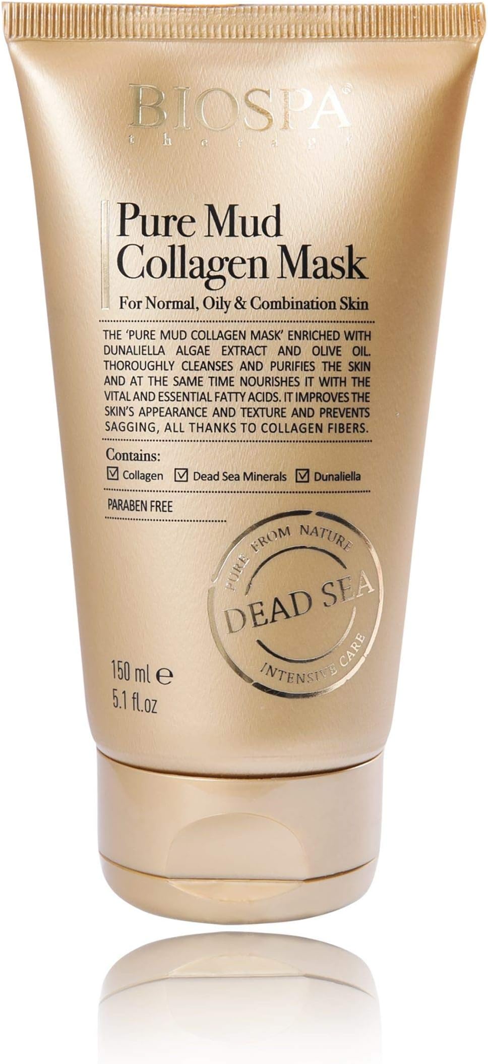 Sea of spa, Pure Mud Collagen facial Mask, Intensive Care Therapy, enriched with Dunaliella Algae extract and Olive Oil, (normal, oily, combination skin)