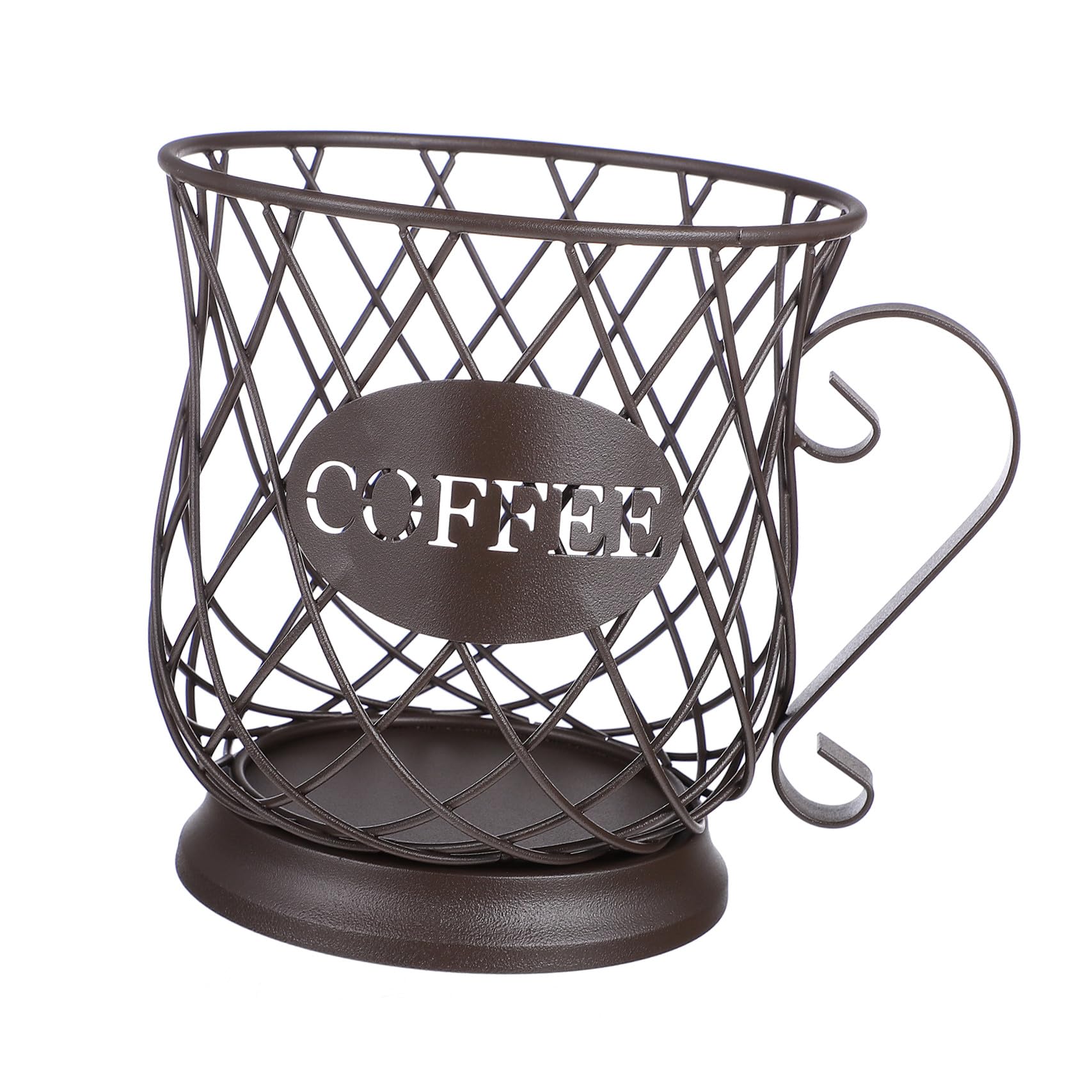 Porte-gobelet en métal Yardwe et panier de rangement pour capsules