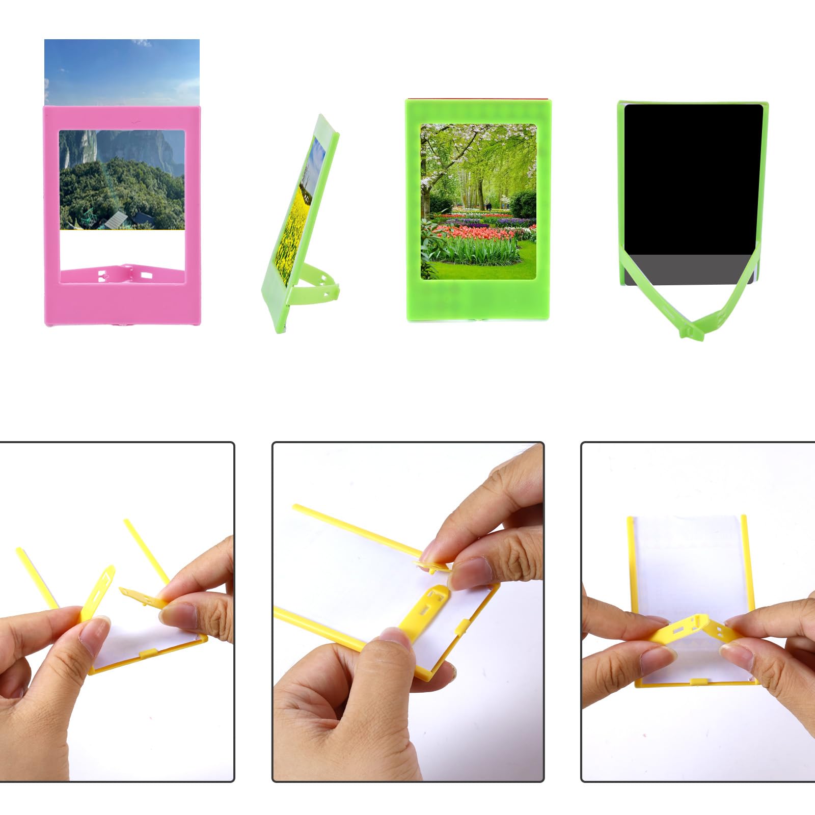 Instant Camera Accessories Bundle Compatible with Fujifilm Instax Mini 9 8 11 12 70 90 Camera Include Mini Photo Album, Film Frames, Wall Hang Frames, Border Stickers(Purple) - Image 4