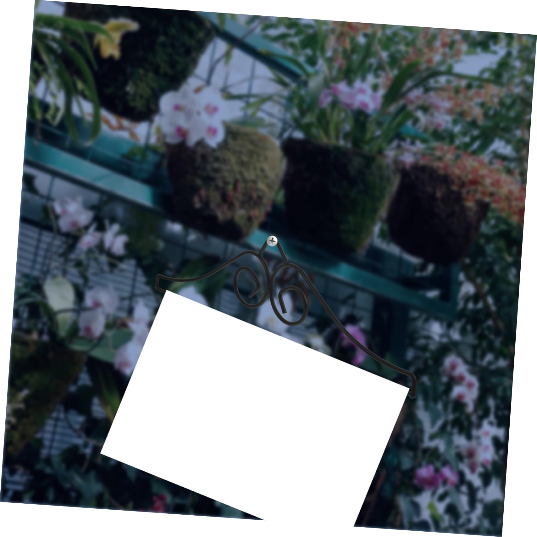 Cabilock Garden Flag Hanging Rack Metal Garden Flag Pole Holder Garden Flag Accessory