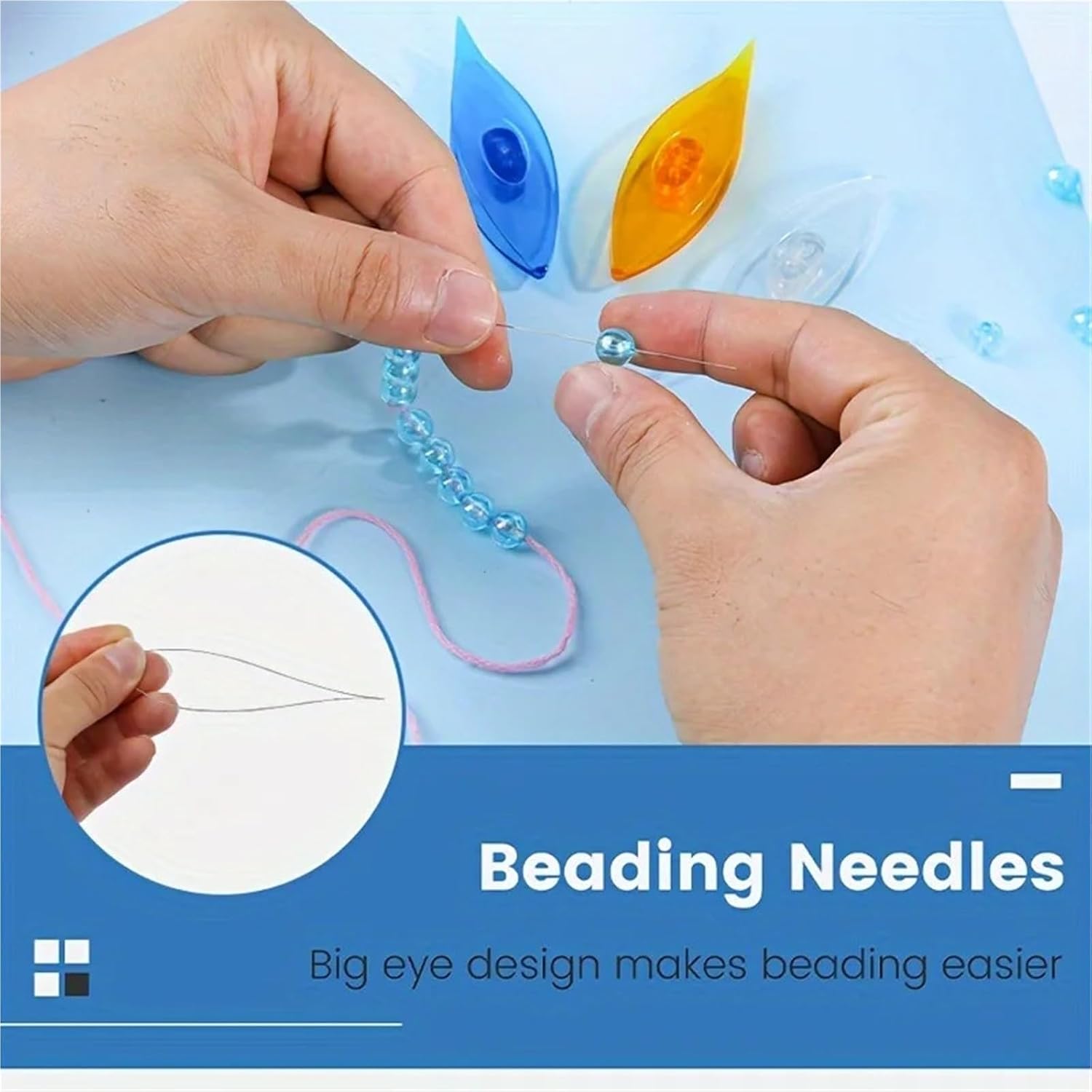Bobbin Lace Kit 4 Set Tatting Shuttle Set with Needles & Crochet Hook, Lace Making Kit for Knitting Yarn & Beading, DIY Handmade Weaving Tools