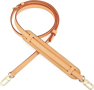 Vachetta Leather Adjustable Crossbody Strap for Pochette Small Bags Favorite Mini NM Eva PM MM (Vachetta Leather Strap with Shoulder pad)