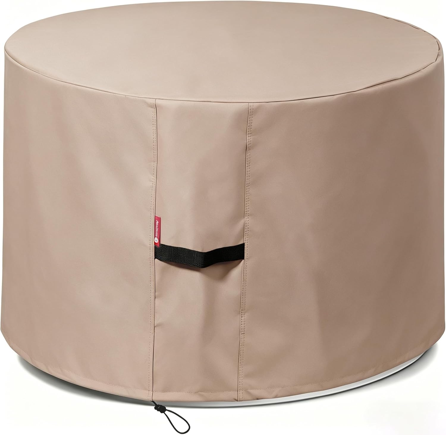 SheeChung [2026 Upgraded] Fire Pit Cover Round for Solo Stove Surround 44" D x 24" H,Heavy Duty 600D Waterproof Firepit Cover,Fits for 40-44" Fire Pit/Table,Outdoor Fireplace Covers with Drawstring