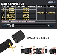 Vista 7 de WERFORU Cinturón de nailon para hombre, cinturón táctico militar, correa de lona para exteriores con hebilla de plástico