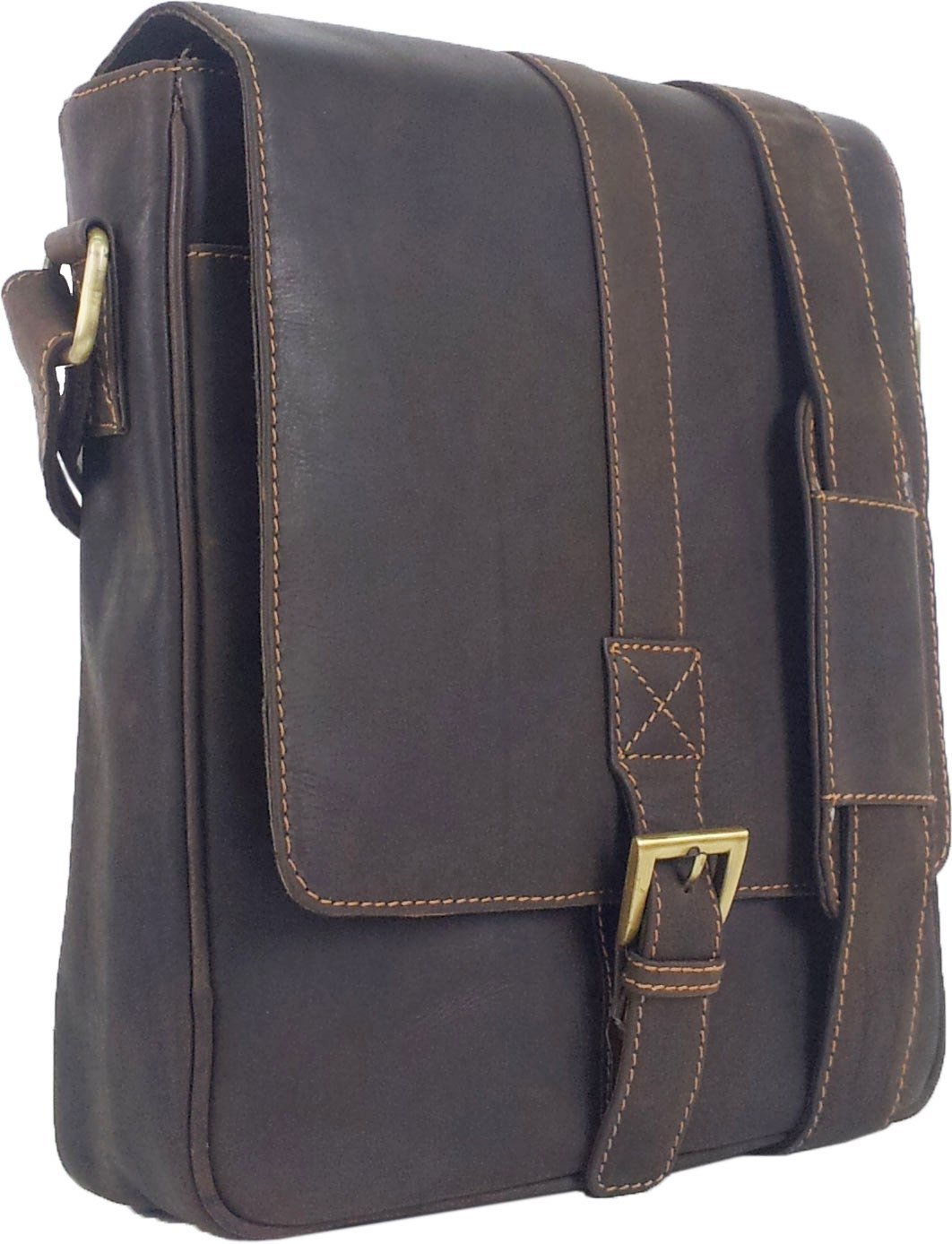 UNICORN Real Leather Brown ipad, Ebook or Tablets Messenger Bag #5J