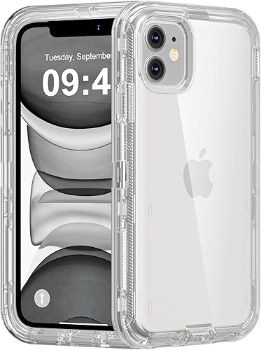 Miniatura 93 de Funda para iPhone 11 Pro Max, resistente a los golpes, protección contra caídas, funda protectora transparente de doble capa compatible con iPhone