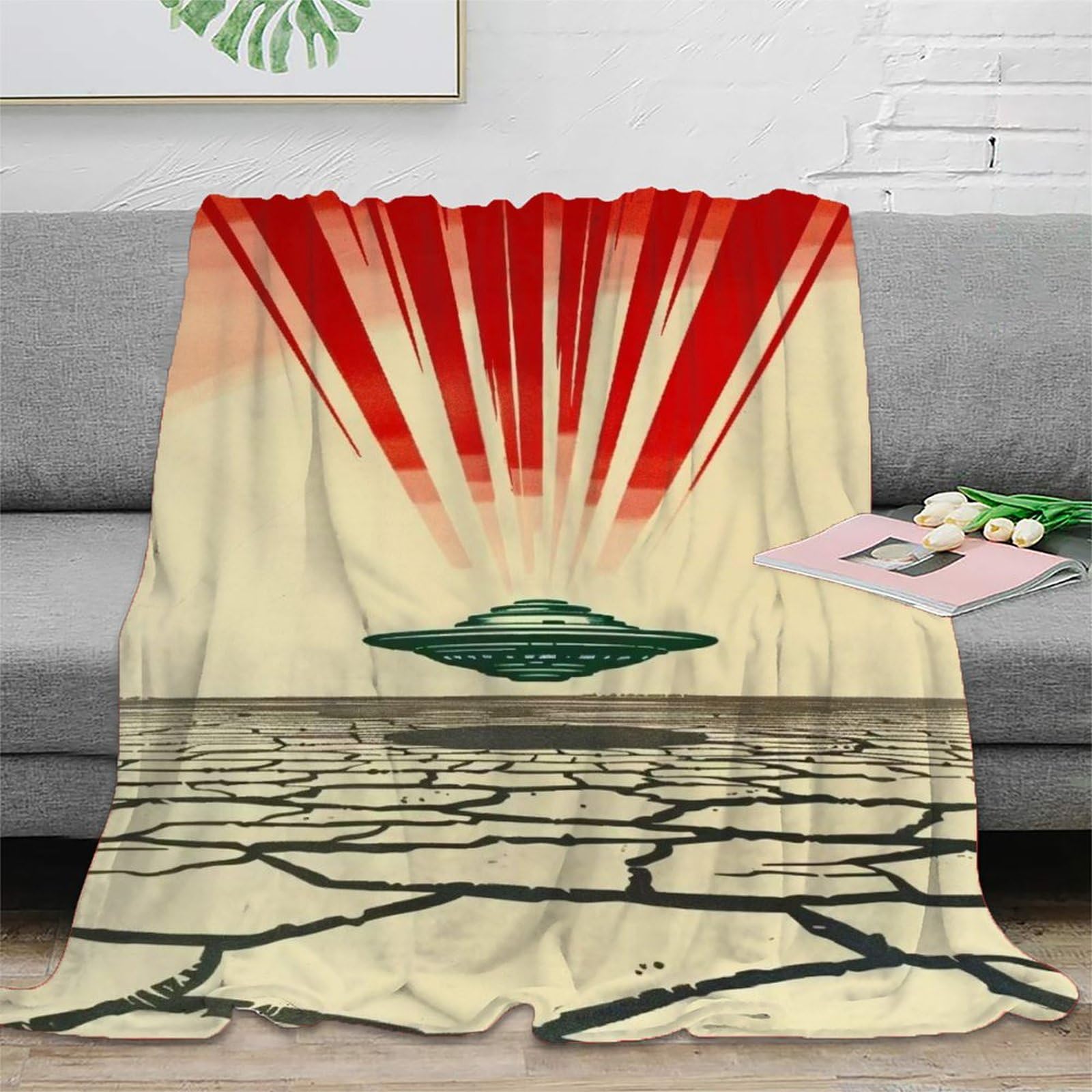 Couverture imprimée en 3D vaisseau spatial pour réchauffer vos nuits fraîches