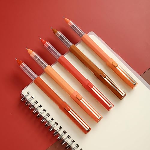 Miniatura 8 de M&G 5 bolígrafos líquidos de punta ultra fina con tinta negra, bolígrafos Vantage de 0.020 in, escritura suave para tomar notas, suministros