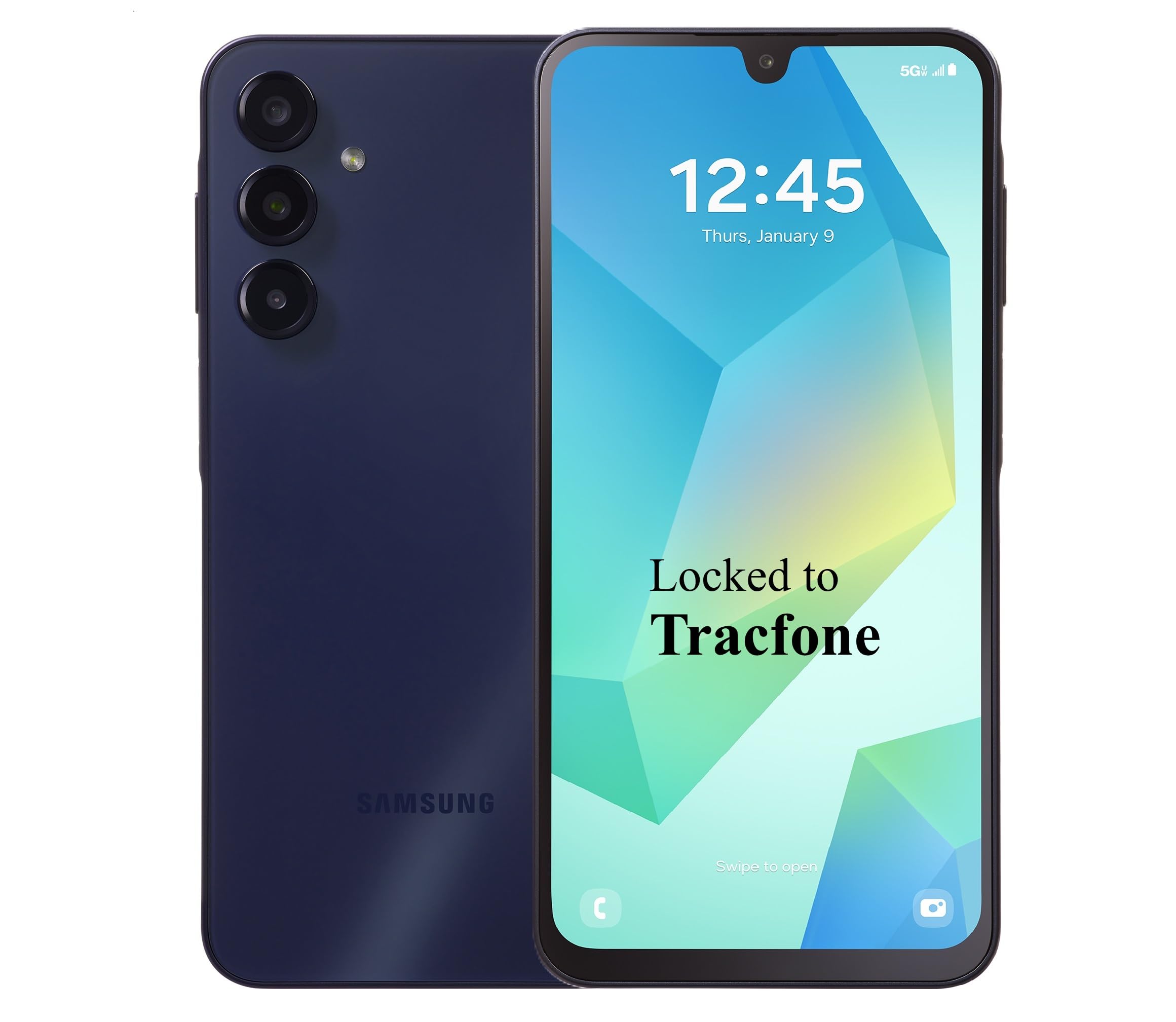 Tracfone Samsung Galaxy A16 5G, 128GB, 50MP Triple Camera, Android Smartphone, 6.5" FHD+ Super AMOLED 90Hz Display, Long-Lasting Battery - Locked to Tracfone - Awesome Black