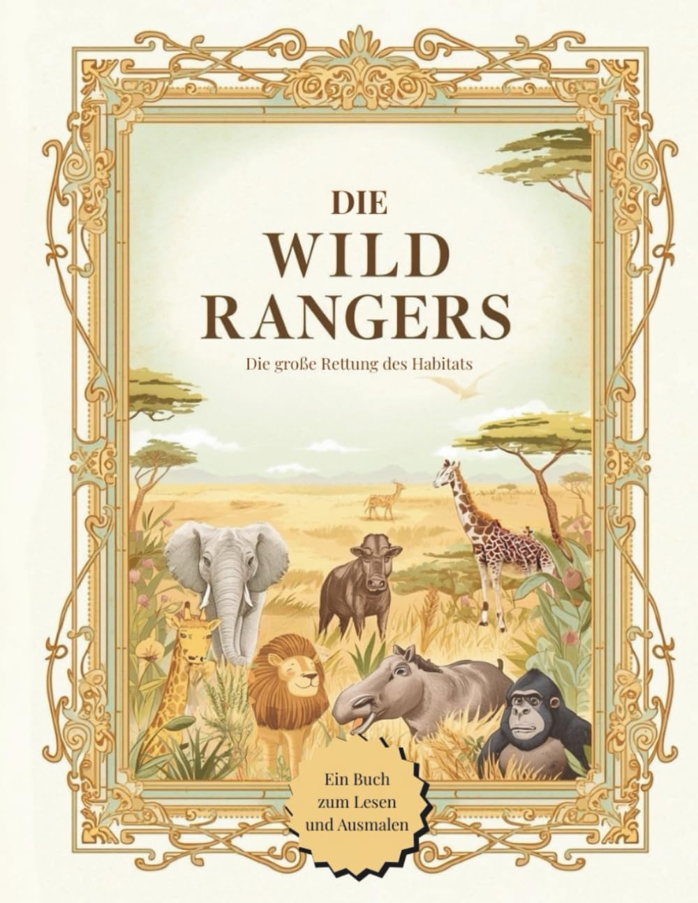 Die Wild Rangers - Die große Rettung des Habitats: Abenteuerbuch zum Ausmalen, Rätseln und Lesenlernen (für Kinder von 4 bis 8 Jahren) – Geeignet zum Vorlesen oder für Leseanfänger