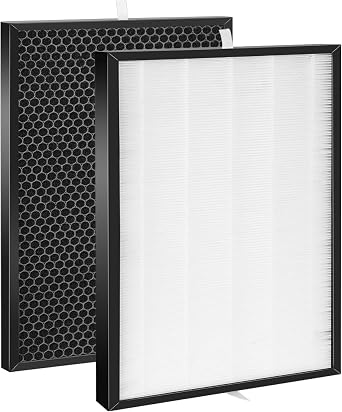 FY1413 Replacement Filter-FY1410 Replacement Filter is Combined by Active Carbon and HEPA Material,Compatible with Philips 1000/1000i Air Purifier,Replace AC1212/1213/1215/1216 Filter fy1410 1+1